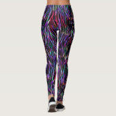 Rainbow Zebra-Leggings Leggings (Rückseite)