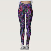 Rainbow Zebra-Leggings Leggings (Vorderseite)