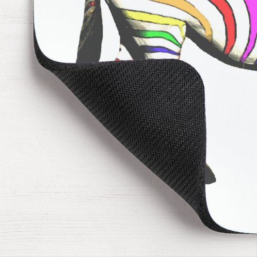 Rainbow Zebra Mousepad (Ecke)