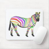 Rainbow Zebra Mousepad (Mit Mouse)