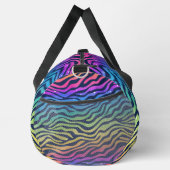 Rainbow Zebra Muster Mit Monogramm Duffle Bag (Rechts)