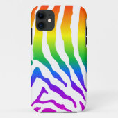 Rainbow Zebra Pattern Case-Mate iPhone Hülle (Rückseite)