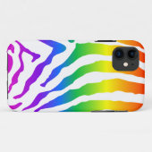 Rainbow Zebra Pattern Case-Mate iPhone Hülle (Rückseite (Horizontal))