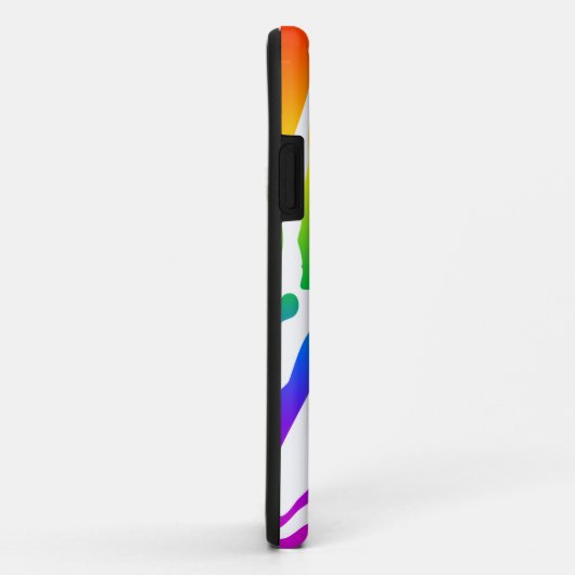 Rainbow Zebra Pattern Case-Mate iPhone Hülle (Hinten/Rechts)