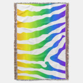 Rainbow Zebra Pattern Decke (Vorderseite Vertikal)
