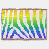 Rainbow Zebra Pattern Decke (Vorderseite)