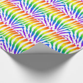 Rainbow Zebra Pattern Geschenkpapier (Ecke)