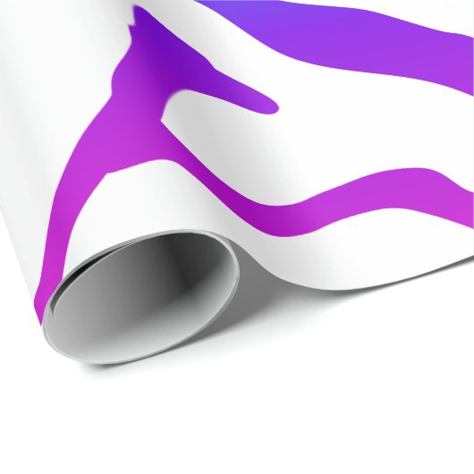 Rainbow Zebra Pattern Geschenkpapier (Rolleneckpunkt)