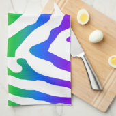 Rainbow Zebra Pattern Geschirrtuch (Viertel Falte)