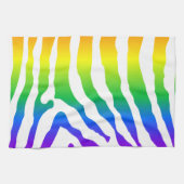 Rainbow Zebra Pattern Geschirrtuch (Horizontal)