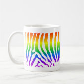 Rainbow Zebra Pattern Kaffeetasse (Links)