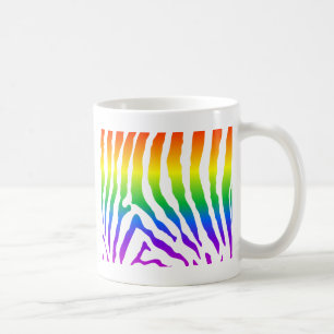 Rainbow Zebra Pattern Kaffeetasse
