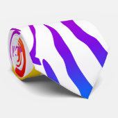 Rainbow Zebra Pattern Krawatte (Gerollt)