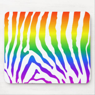 Rainbow Zebra Pattern Mousepad