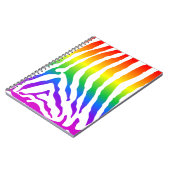 Rainbow Zebra Pattern Notizblock (Linke Seite)
