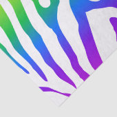 Rainbow Zebra Pattern Seidenpapier (Detail)