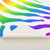 Rainbow Zebra Pattern Sherpadecke (3/4)
