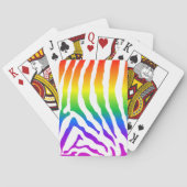 Rainbow Zebra Pattern Spielkarten (Rückseite)