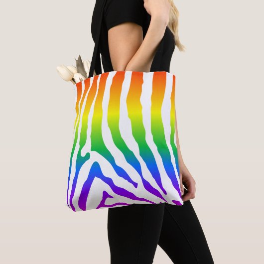 Rainbow Zebra Pattern Tasche (Von Nahem)