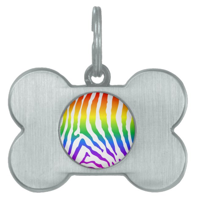 Rainbow Zebra Pattern Tiermarke (Vorderseite)