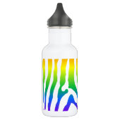 Rainbow Zebra Pattern Trinkflasche (Links)