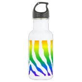 Rainbow Zebra Pattern Trinkflasche (Vorderseite)