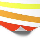 Rainbow Zebra Poster (Ecke)