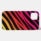 Rainbow zebra print Case-Mate iPhone hülle (Rückseite (Horizontal))