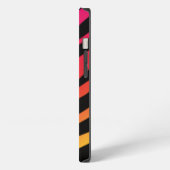 Rainbow zebra print iPhone hülle (Linke Seite)