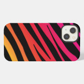Rainbow zebra print iPhone hülle (Rückseite (Horizontal))