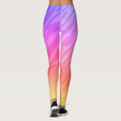 Rainbow Zebra Print Leggings (Rückseite)