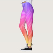 Rainbow Zebra Print Leggings
