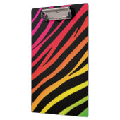 Rainbow zebra print mehrfarbig klemmbrett (Links)