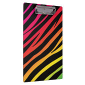 Rainbow zebra print mehrfarbig klemmbrett (Rechts)