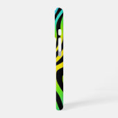 Rainbow Zebra Print Phone Case iPhone 16 Hülle (Linke Seite)