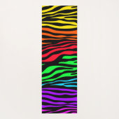 Rainbow Zebra Print Yogamatte (Rückseite)