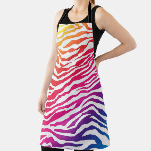 Rainbow Zebra Schürze