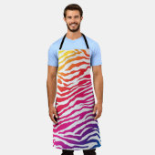 Rainbow Zebra Schürze (Getragen)