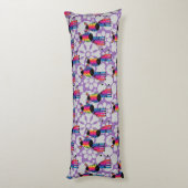 Rainbow Zebra Seitenschläferkissen (Rückseite (Vertikal))