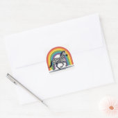 Rainbow Zebra Sticker (Umschlag)