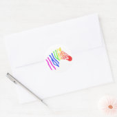 Rainbow Zebra Sticker (Umschlag)