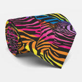 Rainbow Zebra Stipes Krawatte (Gerollt)
