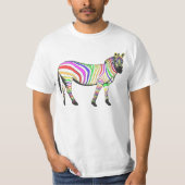 Rainbow Zebra T-Shirt (Vorderseite)