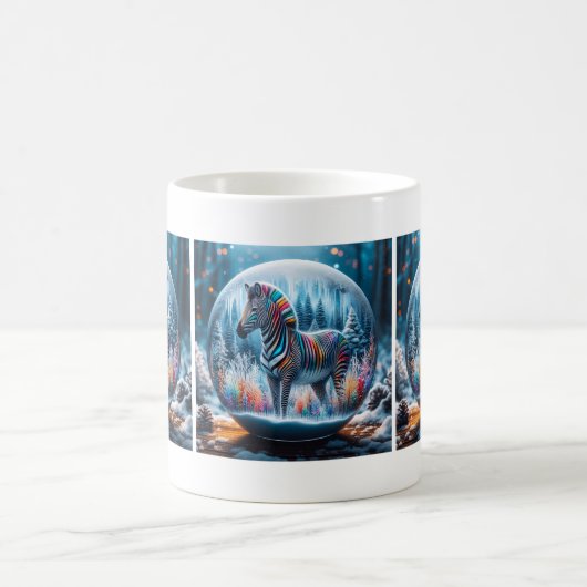 Rainbow Zebra Tasse (Mittel)