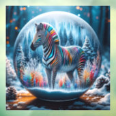 Rainbow Zebra Window Fensteraufkleber (Blatt 3)