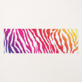 Rainbow Zebra Yogamatte (Vorderseite (Horizontal))