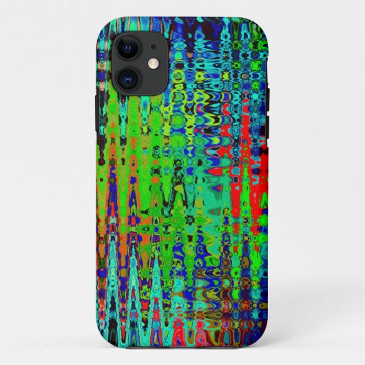 Rainbow Zickzack Abstrakt Case-Mate iPhone Hülle (Rückseite)