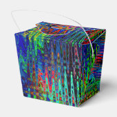 Rainbow Zickzack Abstrakt Geschenkschachtel (Rückseite)
