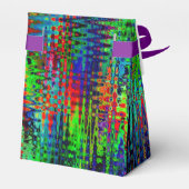 Rainbow Zickzack Abstrakt Geschenkschachtel (Rückseite)