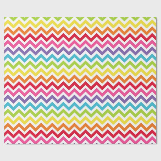 Rainbow Zickzack Geschenkwrake Geschenkpapier (Flach)